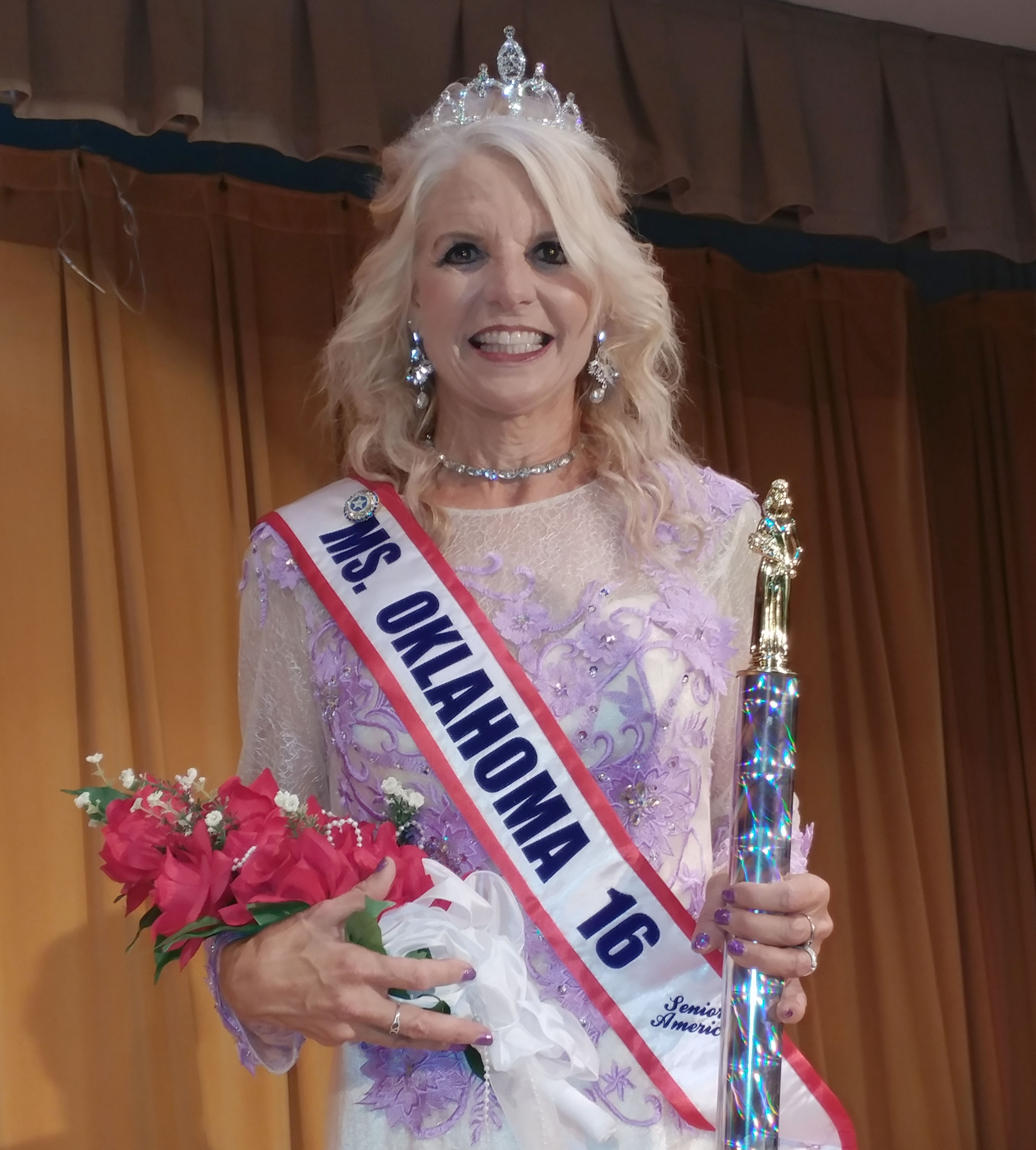 Depew’s Dove Morgan Schmidt, 61, won the title of Ms. Oklahoma Senior America and will represent our state.